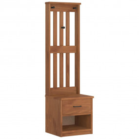 Hall Tree Acacia wood look Solid Pine wood, Engineered ...