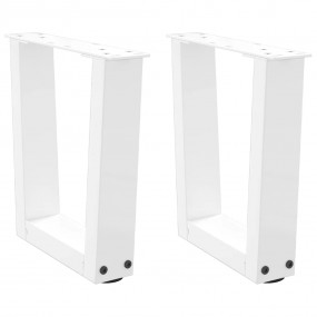 Dining Table Leg White Powder-coated steel Small Levele...
