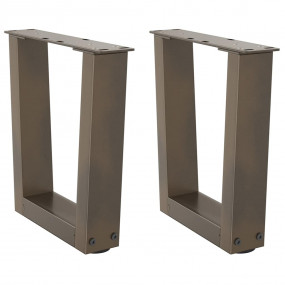 Dining Table Leg Natural steel Powder-coated steel 11.8...