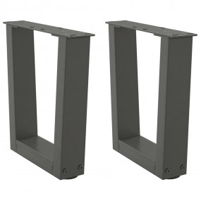 Dining Table Leg Anthracite Powder-coated steel Medium
