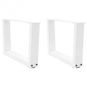Dining Table Leg White Powder-coated steel Medium Adjus...