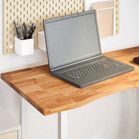 Desk Top Light brown Solid oak wood 39.4 x 19.7 in Desk...