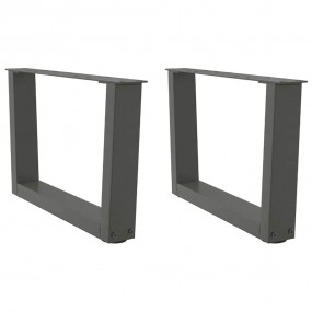Dining Table Leg Anthracite Powder-coated steel Medium