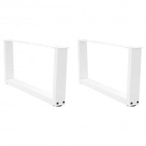 Dining Table Leg White Powder-coated steel Medium Adjus...