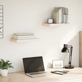 Floating Shelf Set of 2 Oak