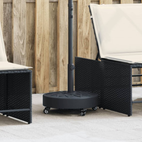Parasol Base Black Polyethene and Concrete Large