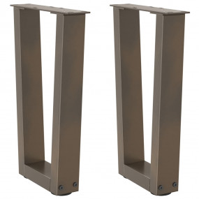 Dining Table Leg Natural steel Powder-coated steel 15.0...