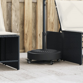 Parasol Base Black Polyethylene and Concrete Medium