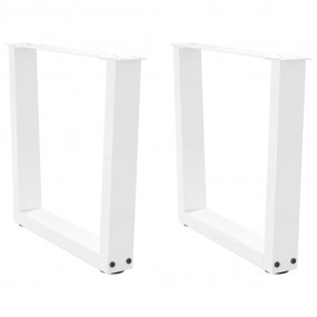 Dining Table Leg White Powder-coated steel 23.6 x 16.5 ...