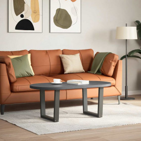 Dining Table Leg Anthracite Powder-Coated Steel Medium