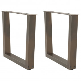 Dining Table Leg Natural steel Powder-coated steel