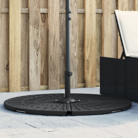 Parasol Base Weight Black Polyethylene and Concrete Med...