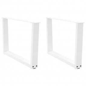 Dining Table Leg White Powder-coated steel 27.6 x Adjus...