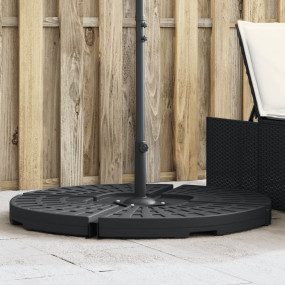 Parasol Base Weight Black Polyethylene and Concrete