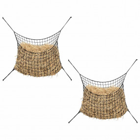 Hay Net Set of 2 Black Polypropylene 35.4 x 23.6 in Col...
