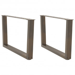 Dining Table Leg Natural steel Steel Adjustable Feet