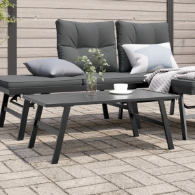 Garden Coffee Table Black Powder-coated steel Medium Du...