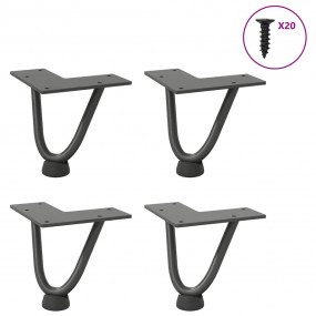 Hairpin Table Leg Anthracite Solid powder-coated steel ...