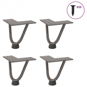 Hairpin Table Leg Natural steel Solid powder-coated ste...