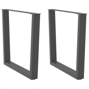 Dining Table Leg Anthracite Powder-coated steel
