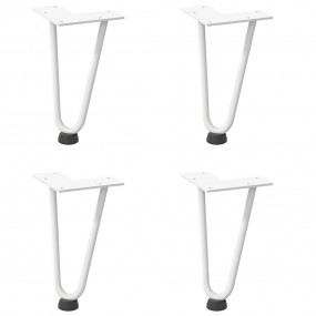 Hairpin Table Leg White Solid powder-coated steel 7.9 i...