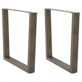 Dining Table Leg Natural steel Powder-coated steel