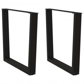 Dining Table Leg Black Powder-coated steel 35.4 x