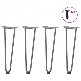 Hairpin Table Leg Natural Steel Solid powder-coated ste...