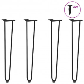 Hairpin Table Leg Black Solid powder-coated steel Stand...