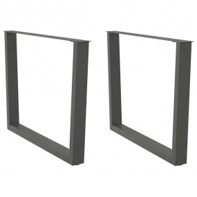 Dining Table Leg Anthracite Powder-coated steel Medium