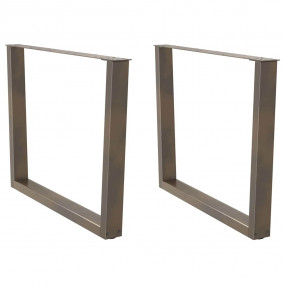 Dining Table Leg Natural steel Powder-coated steel Medi...