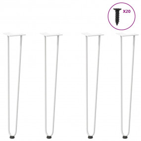 Hairpin Table Leg White Solid powder-coated steel Stand...