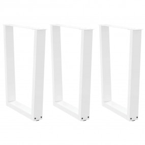 Dining Table Leg White Powder-coated steel 27.6 x