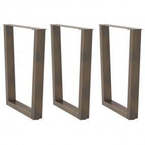 Dining Table Leg Natural Steel Powder-coated Steel Stan...