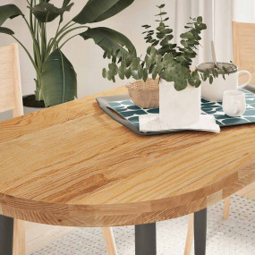 Table Top Light brown Solid oak wood 47.2 x 23.6 x 1.6 ...