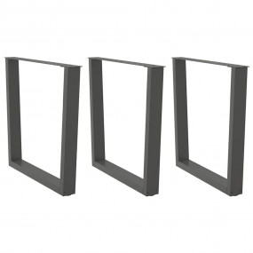 Dining Table Leg Anthracite Powder-coated steel