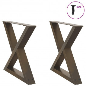 Coffee Table Leg Natural Steel Powder-Coated Steel