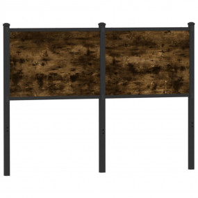 Headboard Smoked oak Engineered wood and steel Full bed