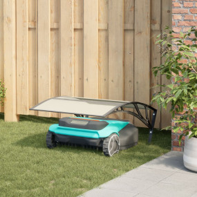 Robot Mower Garage Black Polycarbonate Small Durable