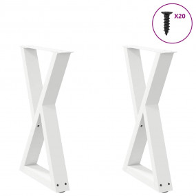 Dining Table Leg White Powder-coated steel Adjustable