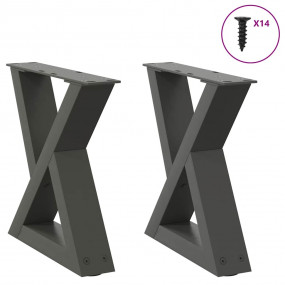 Coffee Table Leg Anthracite Powder-Coated Steel