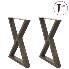 Dining Table Leg Natural Steel Powder-coated steel 27.6...