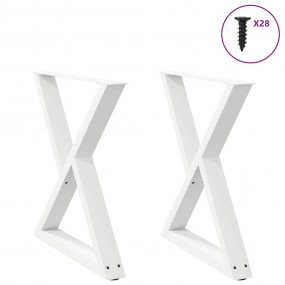 Dining Table Leg White Powder-coated steel Adjustable F...