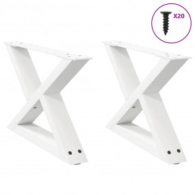 Coffee Table Leg White Powder-coated steel