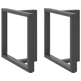 Dining Table Leg Anthracite Powder-coated steel Medium