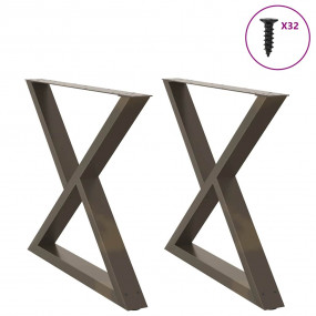 Dining Table Leg Natural steel Powder-coated steel Stan...