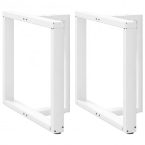 Dining Table Leg White Powder-coated Steel 31.5 x 13.8 ...