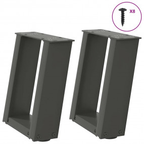 Coffee Table Leg Anthracite Powder-coated steel Medium