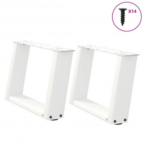 Coffee Table Leg White Powder-coated steel Adjustable