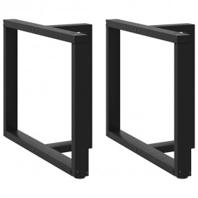 Dining Table Leg Black Powder-coated steel Medium Level...